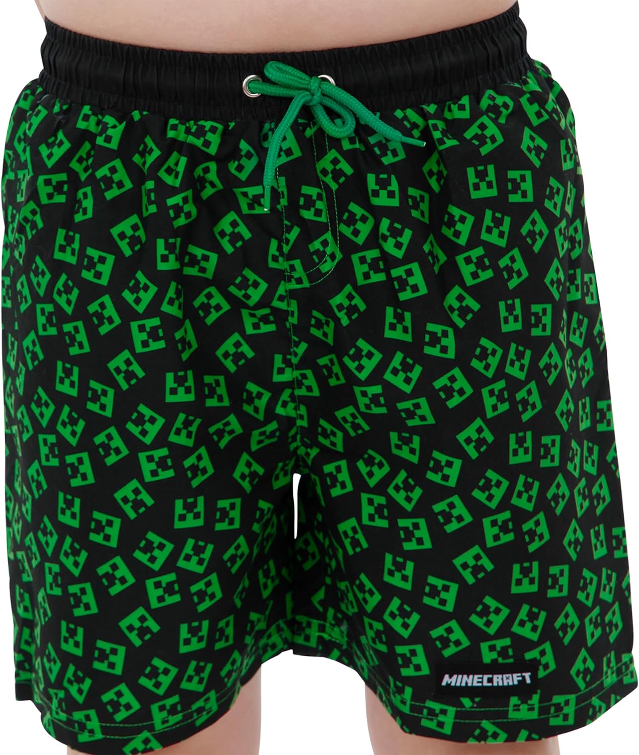 Short de bain Creeper noir Minecraft pour garçon – Image 2