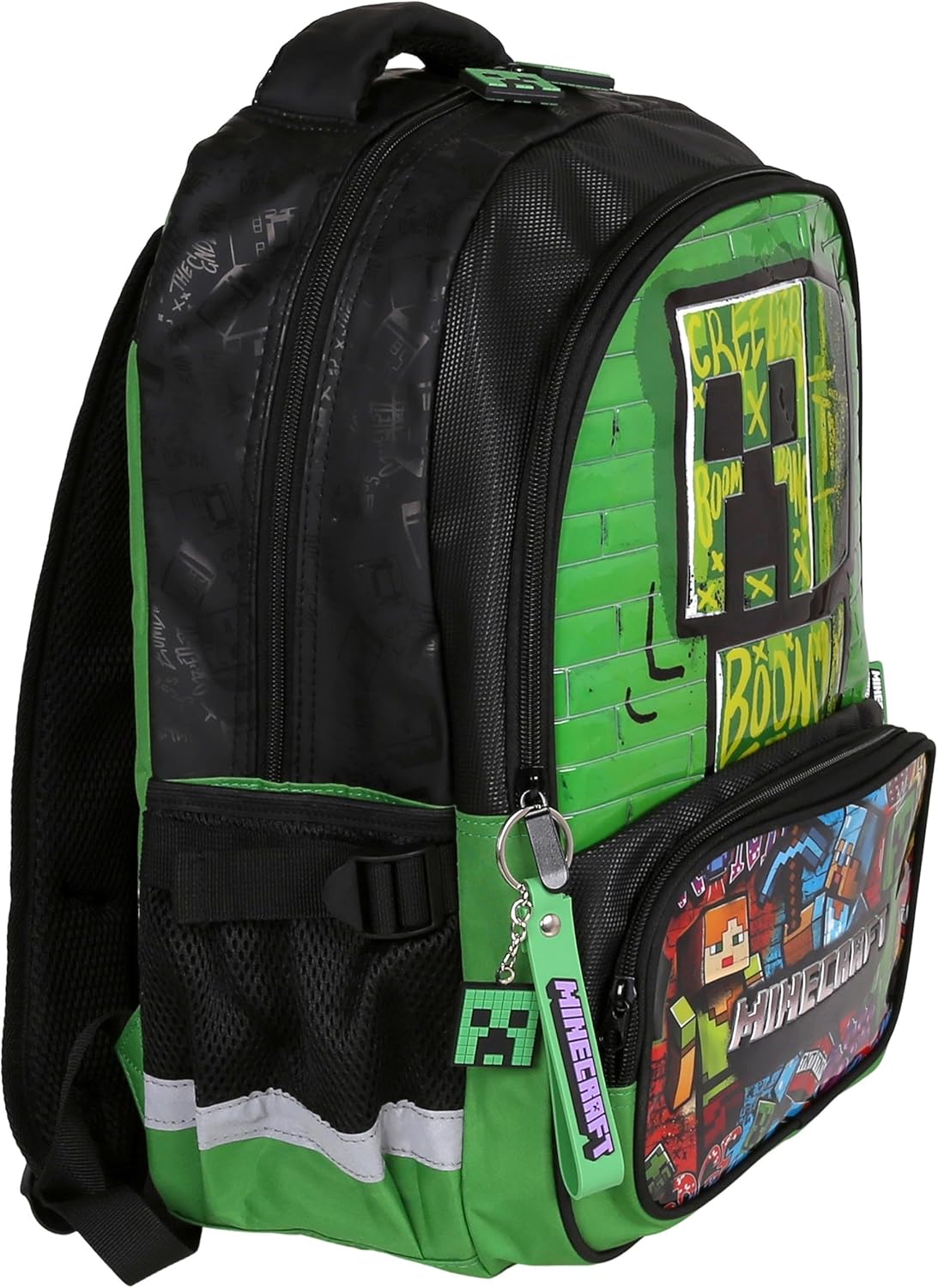 Sac à dos Minecraft Creeper trois compartiments 23 l 40 x 29 x 20 cm – Image 2