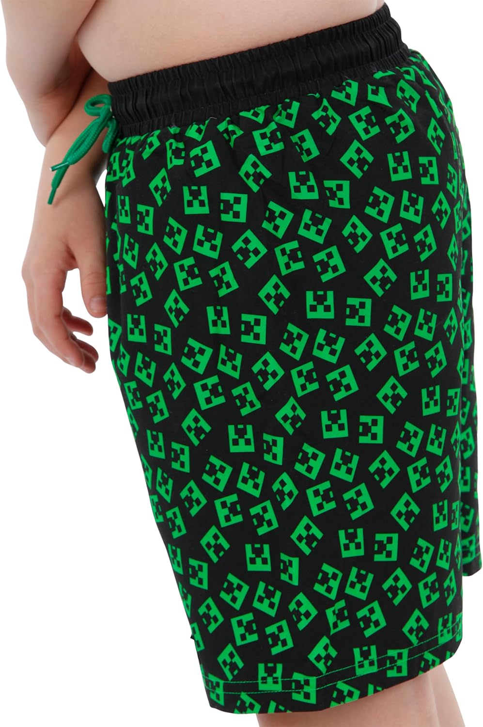 Short de bain Creeper noir Minecraft pour garçon – Image 3