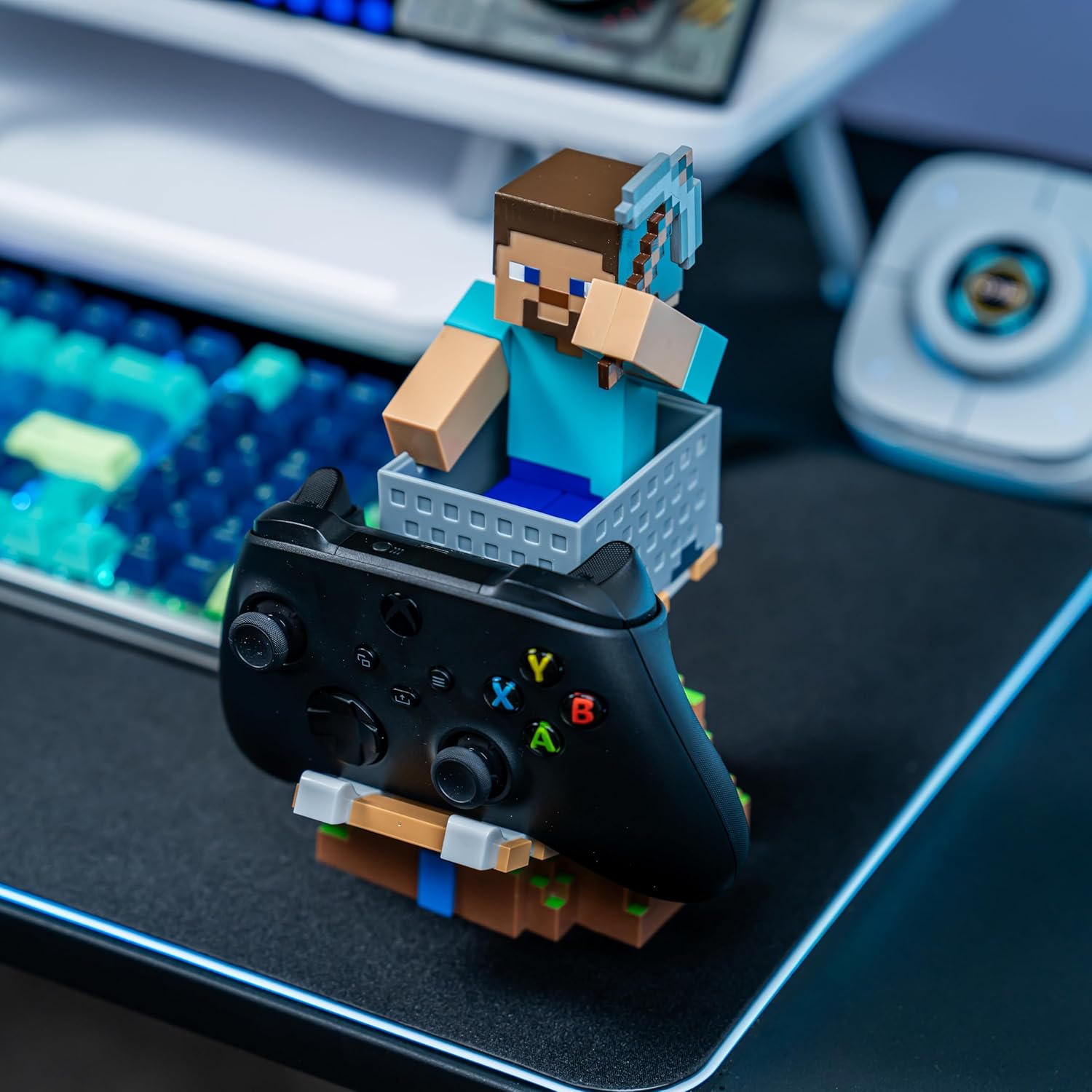 Support manette et téléphone Minecraft Steve Cable Guys – Image 5
