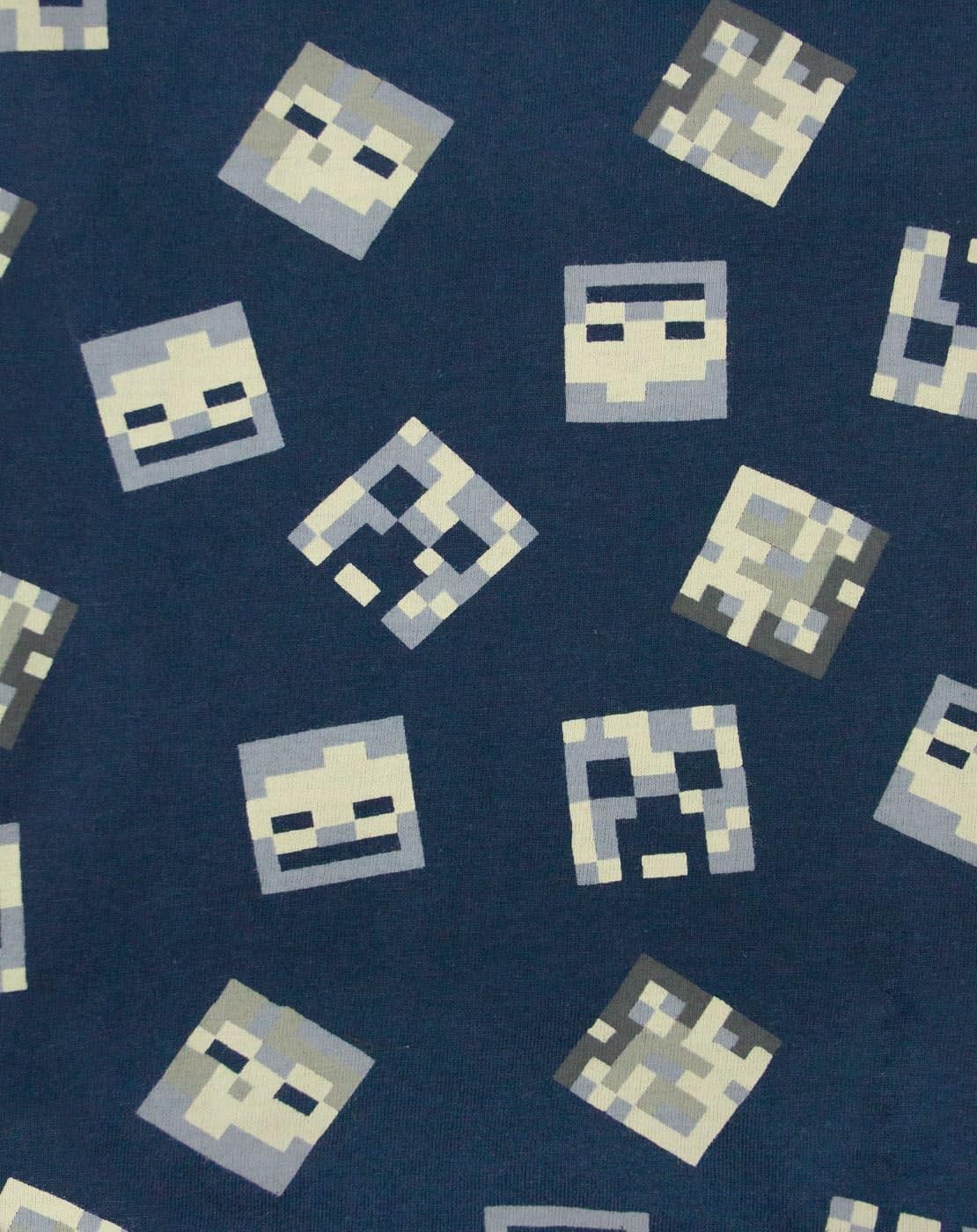 Ensemble pyjama court Minecraft Undead bleu enfant 8 ans – Image 4