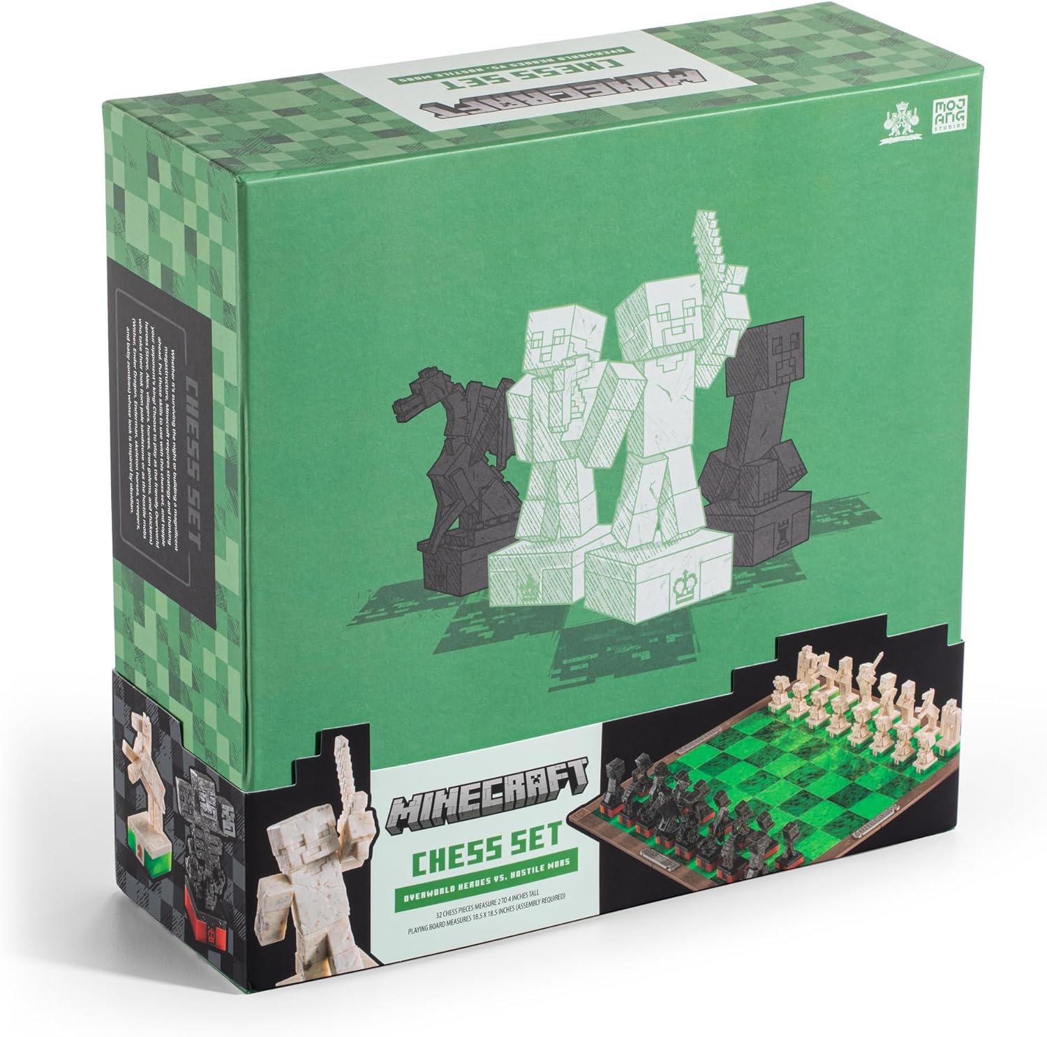 Jeu d’échecs Minecraft Héros de la Surface contre Monstres, The Noble Collection – Image 8