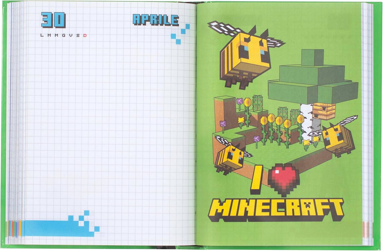 Agenda scolaire Minecraft Creeper Jolly, 12 mois et 320 pages couleur – Image 5