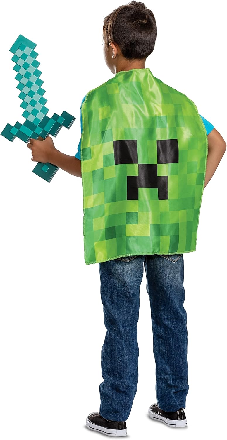 Accessoire épée en diamant Minecraft de Steve, taille unique – Image 2
