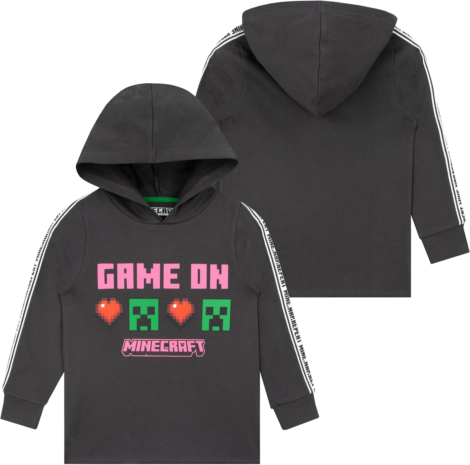Sweat à capuche Minecraft Creeper enfant Game On – Image 2