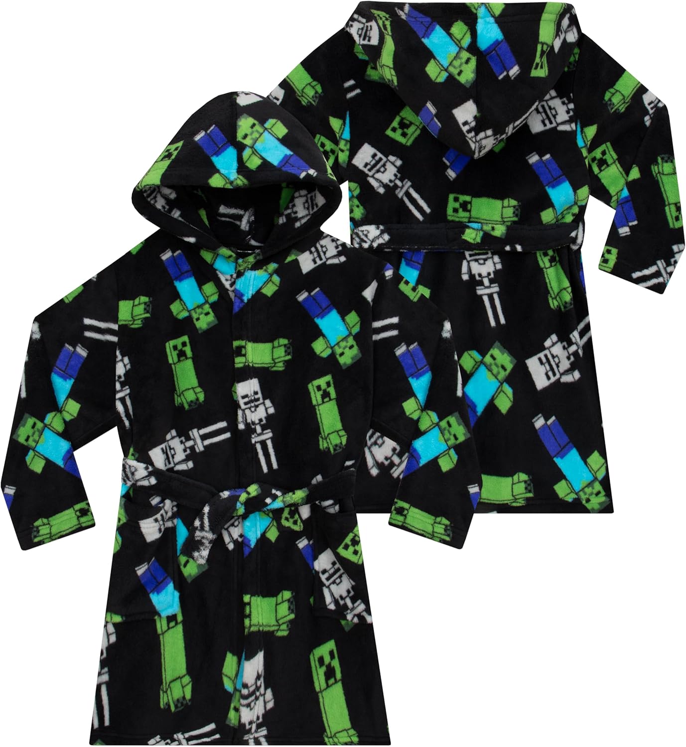 Robe de chambre garçon Minecraft Creeper, peignoir de nuit 5 à 13 ans – Image 6