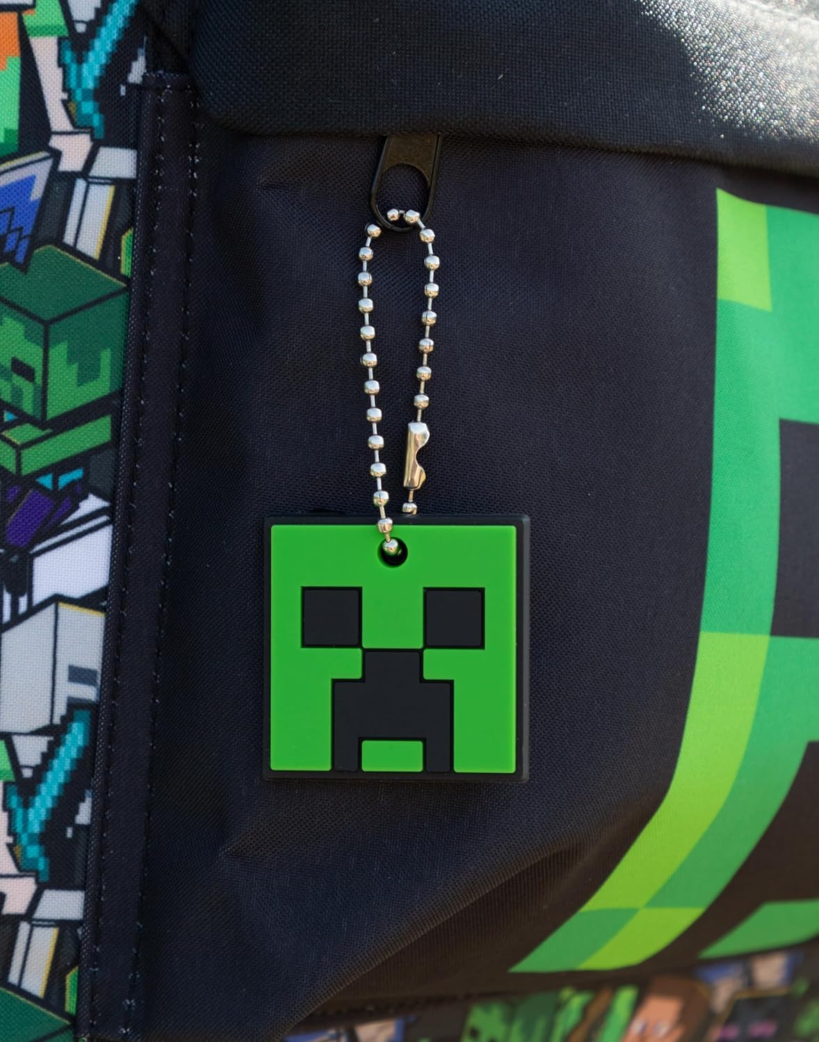 Sac à dos scolaire Minecraft motif Creeper Face – Image 5
