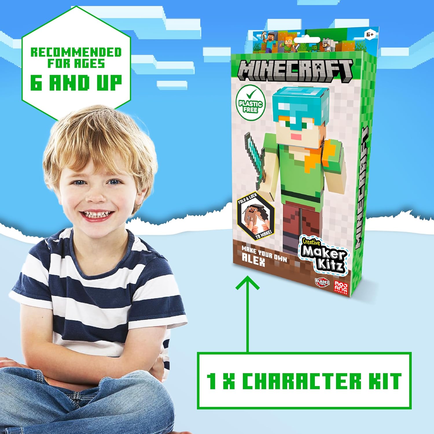 Kit créatif Minecraft Alex à assembler soi-même – Image 3