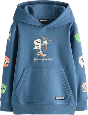 Sweat à capuche Minecraft NEXT garçon, du 3 ans au 9 ans