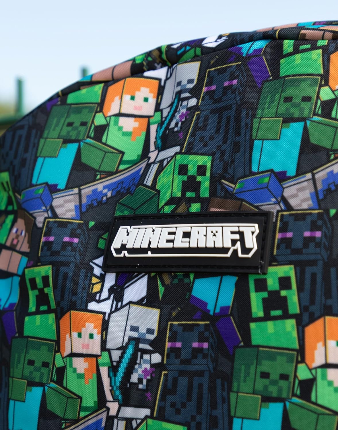 Sac à dos scolaire Minecraft motif Creeper Face – Image 6