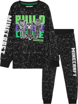 Ensemble pyjama Minecraft garçon en 100% coton, 5 à 14 ans