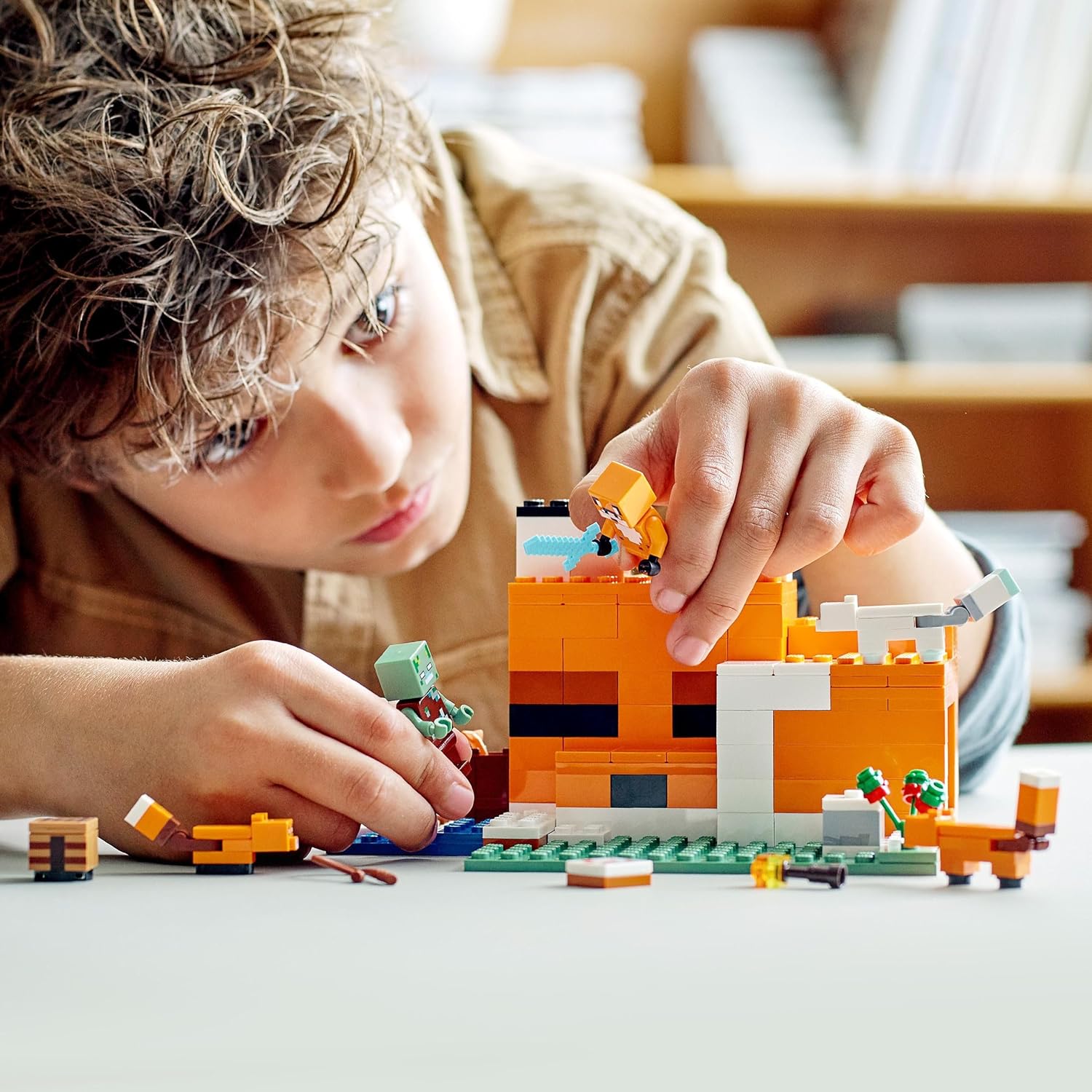 LEGO Minecraft 21178 Refuge Renard avec héros et animaux – Image 7