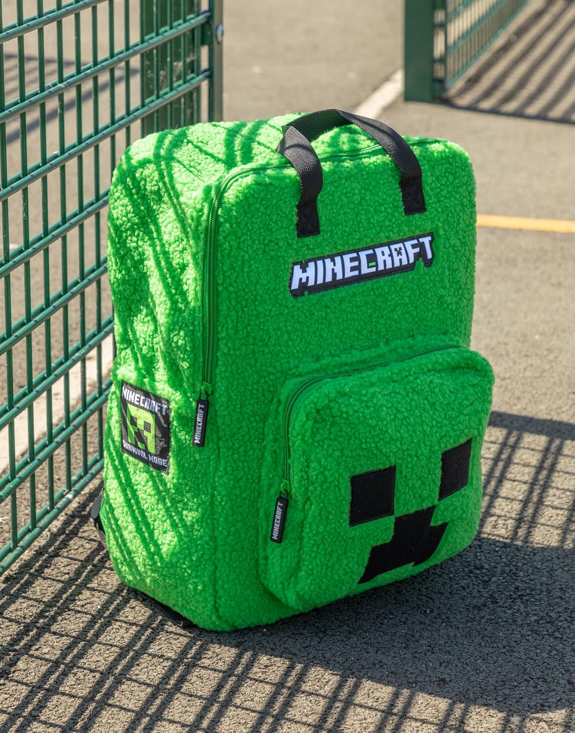 Sac à dos Minecraft Creeper vert pour enfant, modèle unisexe – Image 4