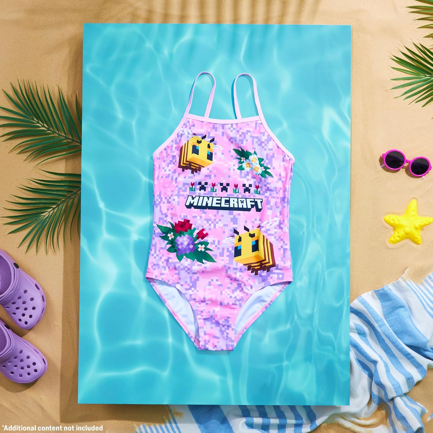 Maillot de bain 1 pièce fille Minecraft Pokemon, tissu extensible – Image 5