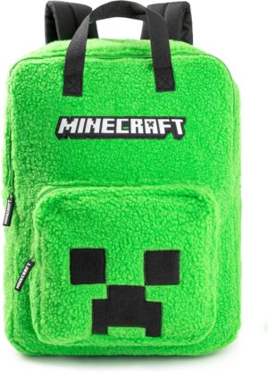 Sac à dos Minecraft Creeper vert pour enfant, modèle unisexe