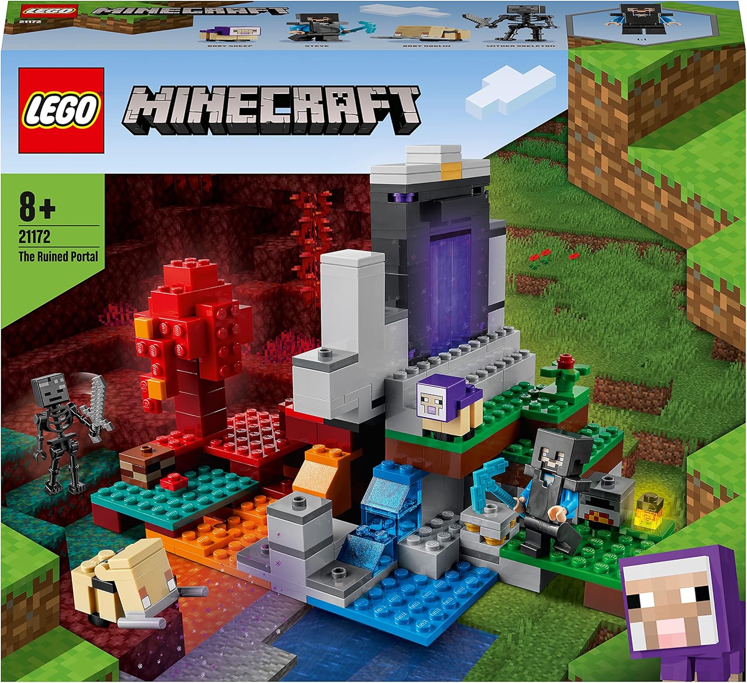 LEGO Minecraft 21172 Portail en ruine avec Steve dans le Nether – Image 2