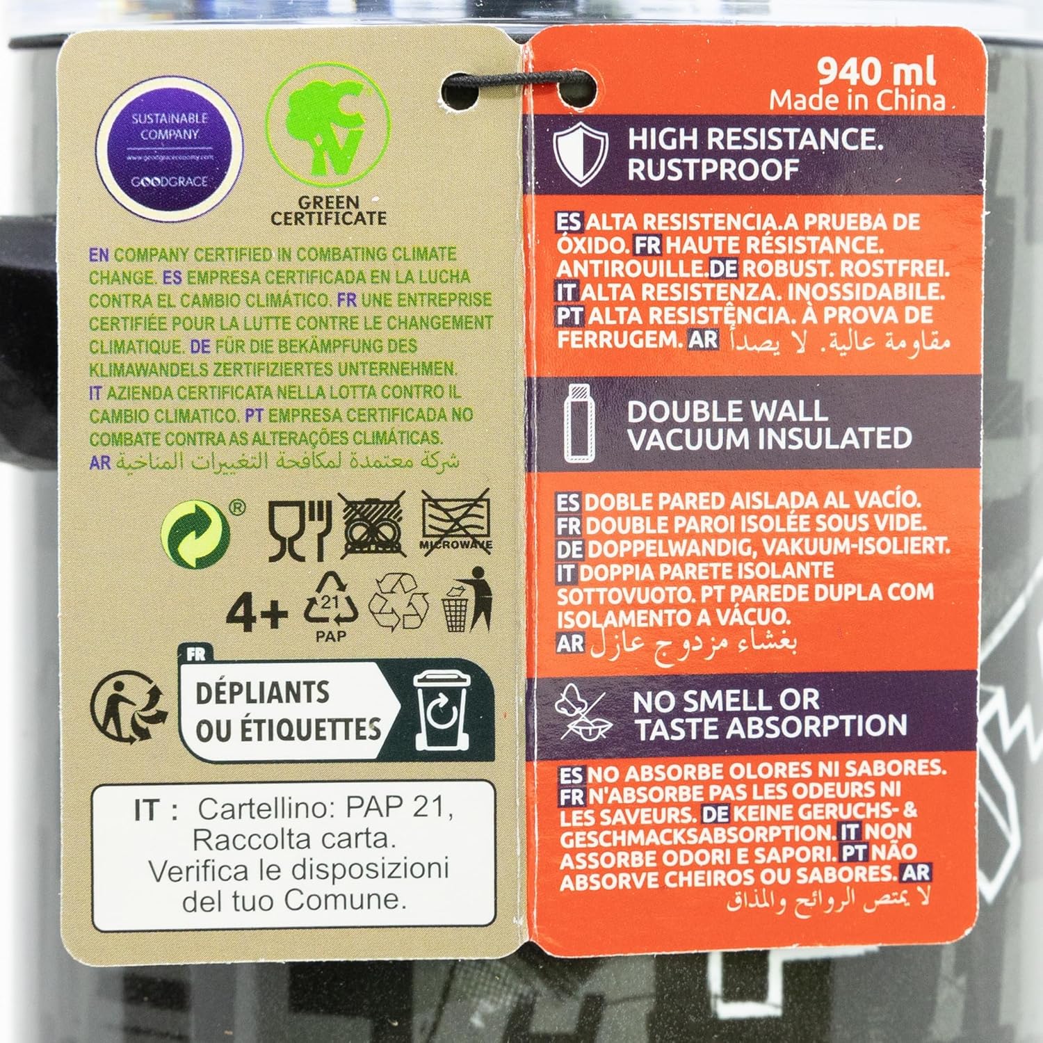 Mug isotherme XL Minecraft 940 ml en acier inoxydable – Image 5