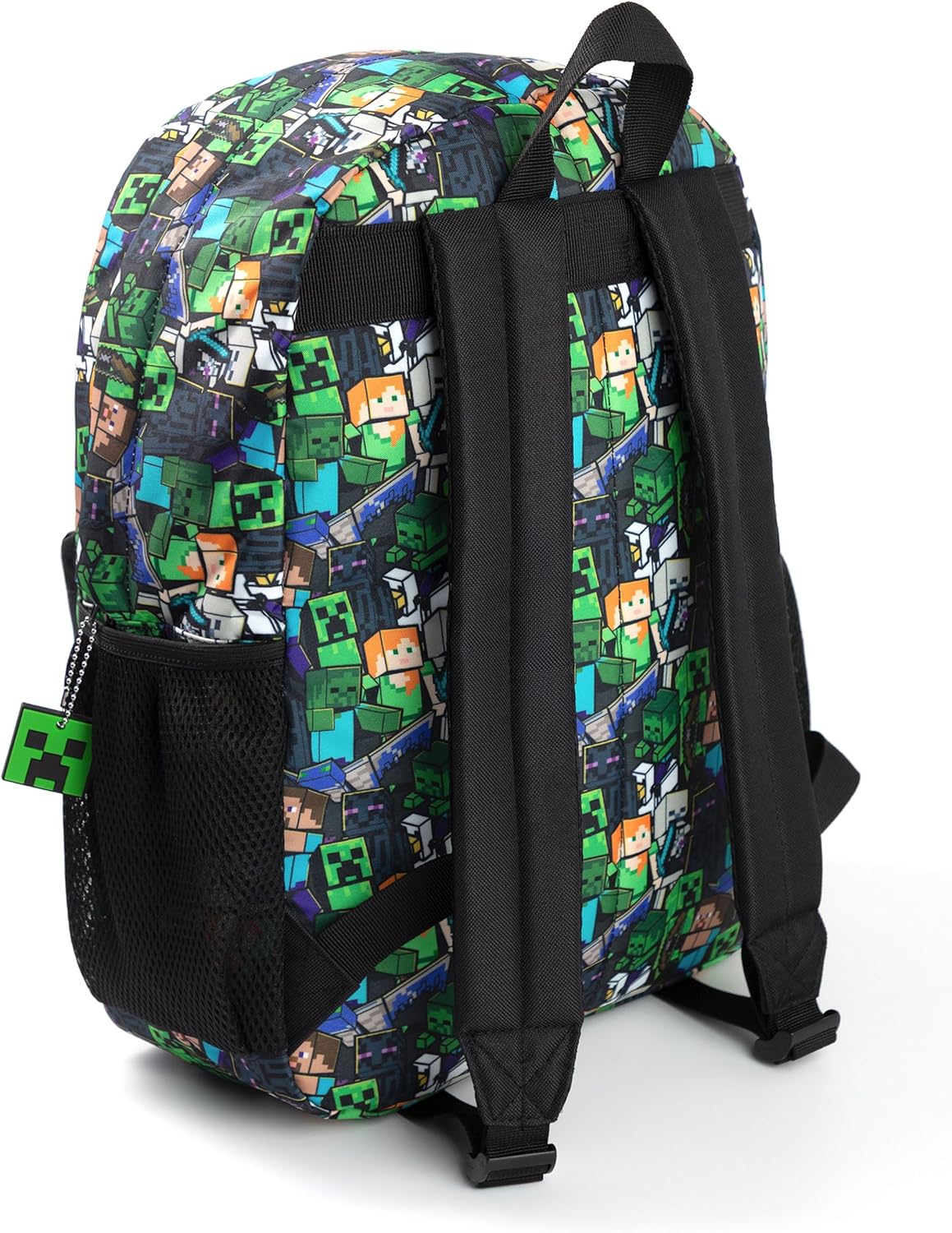 Sac à dos scolaire Minecraft motif Creeper Face – Image 3