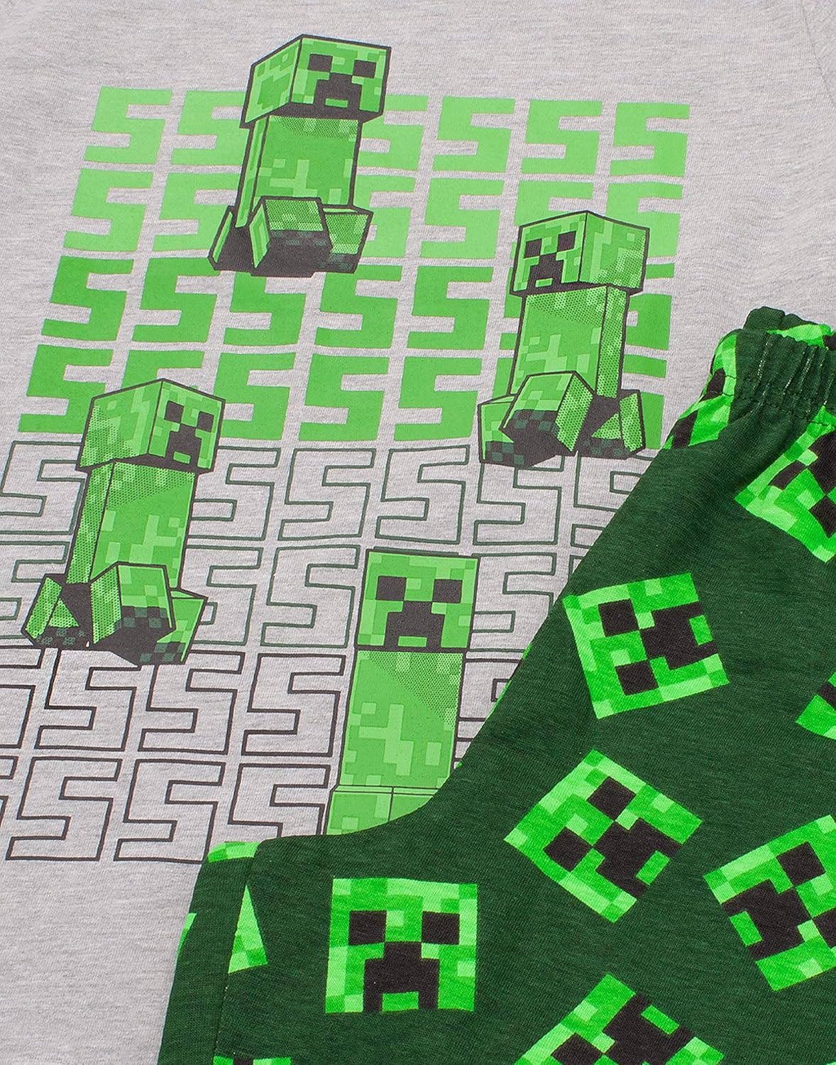 Pyjama short Minecraft enfant, 4 designs, haut et short – Image 4