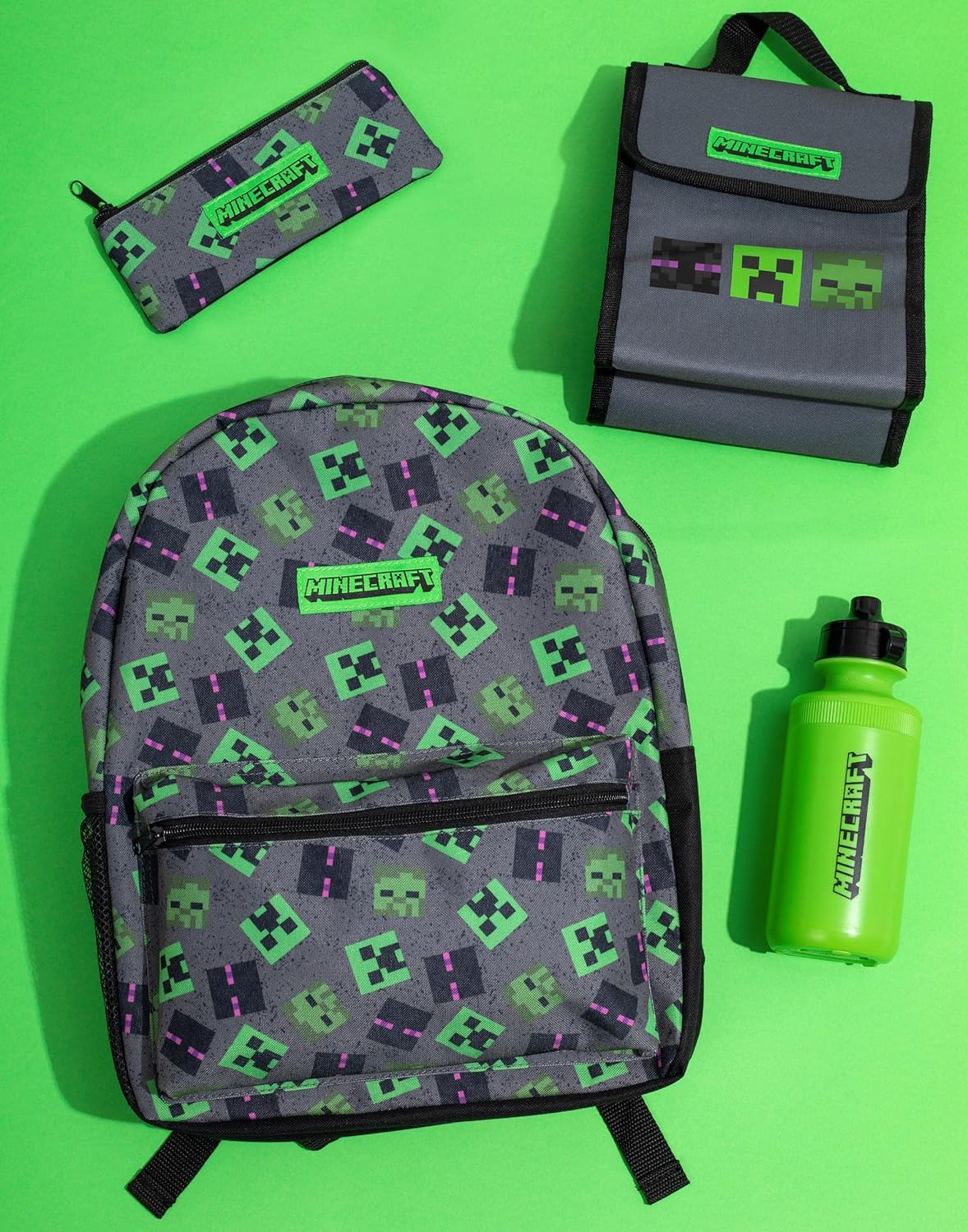 Set sac à dos Minecraft Villains 4 pièces pour enfants – Image 2