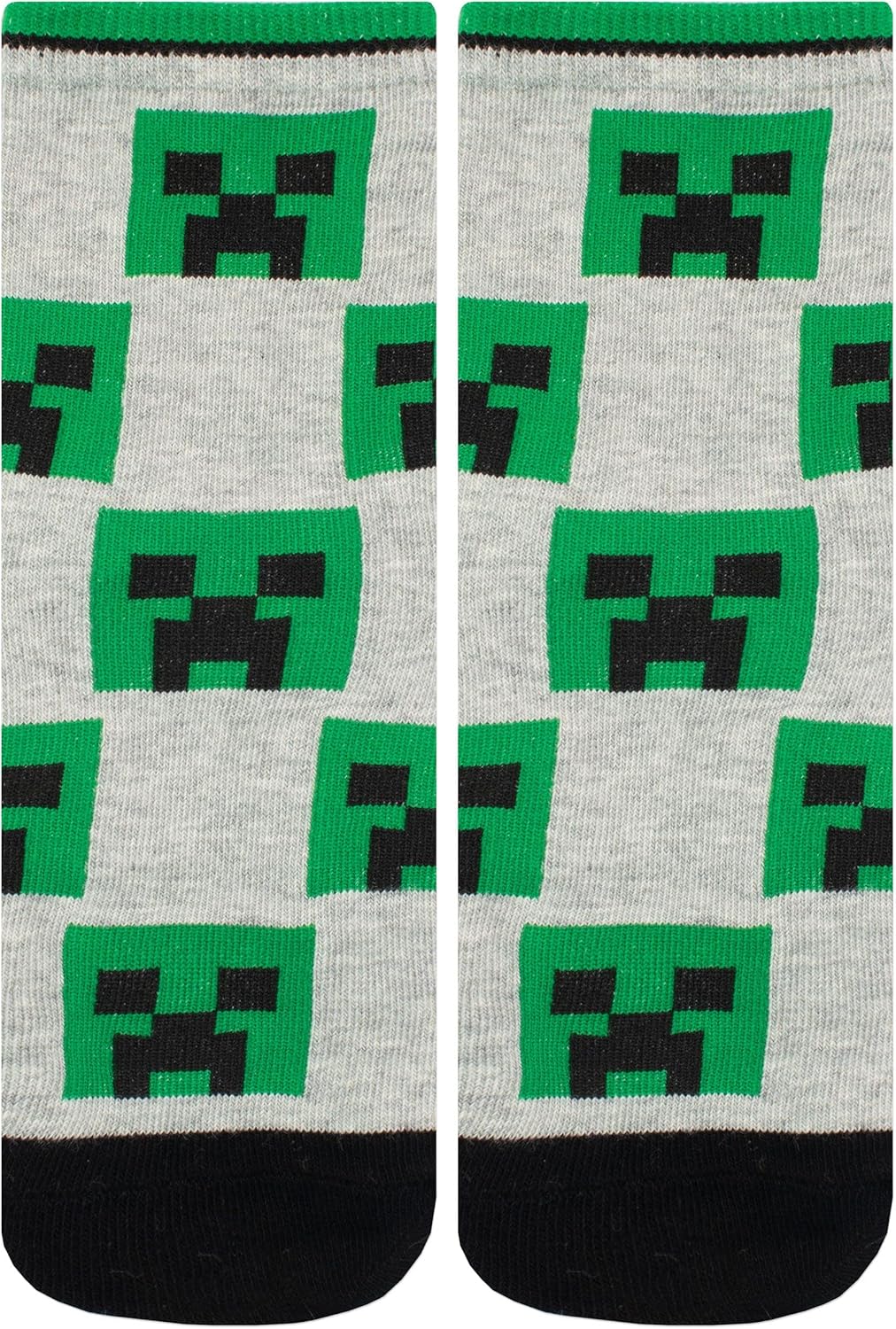 Chaussettes garçon Minecraft Creeper, lot de 3 – Image 3