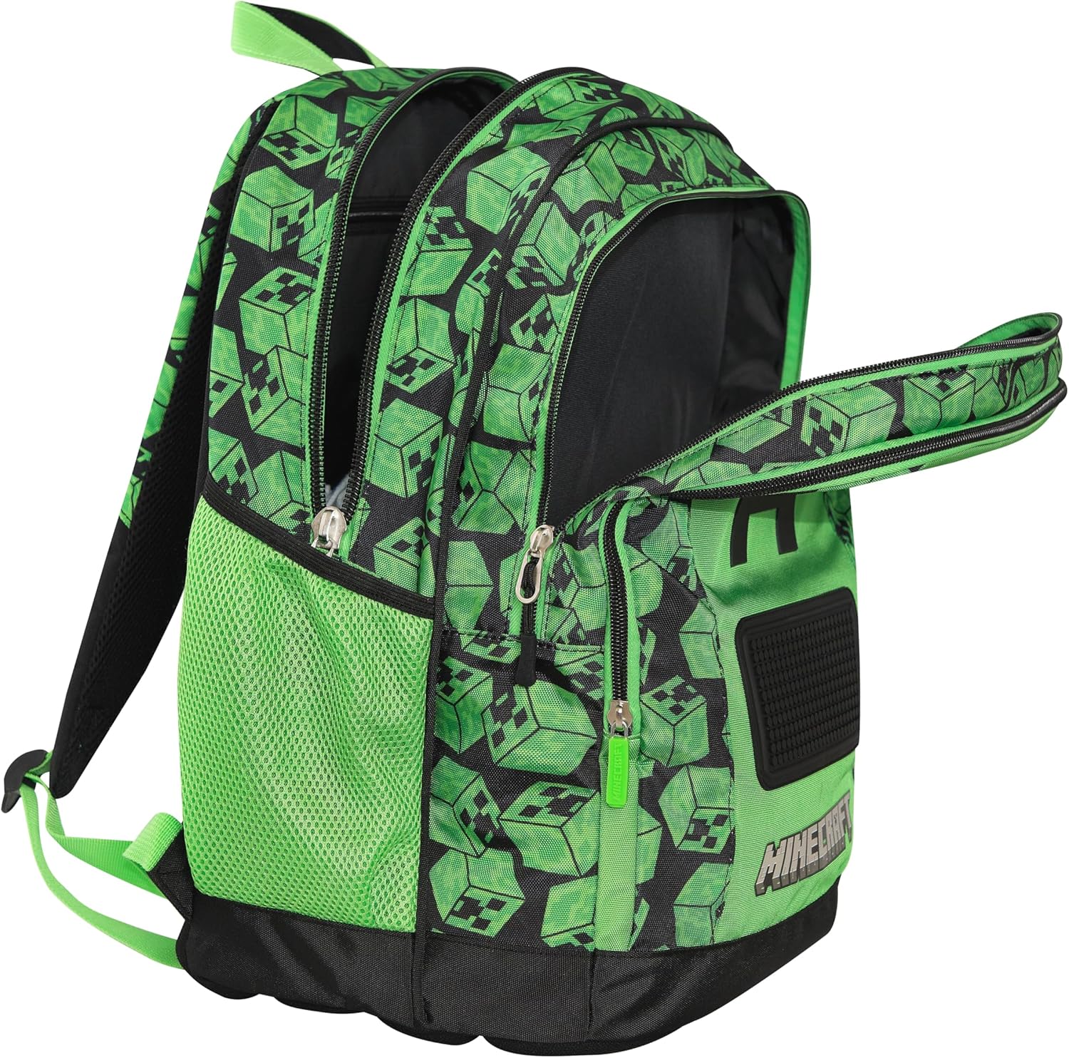 Sac à dos scolaire Minecraft 2 grands espaces 32 x 43 – Image 3
