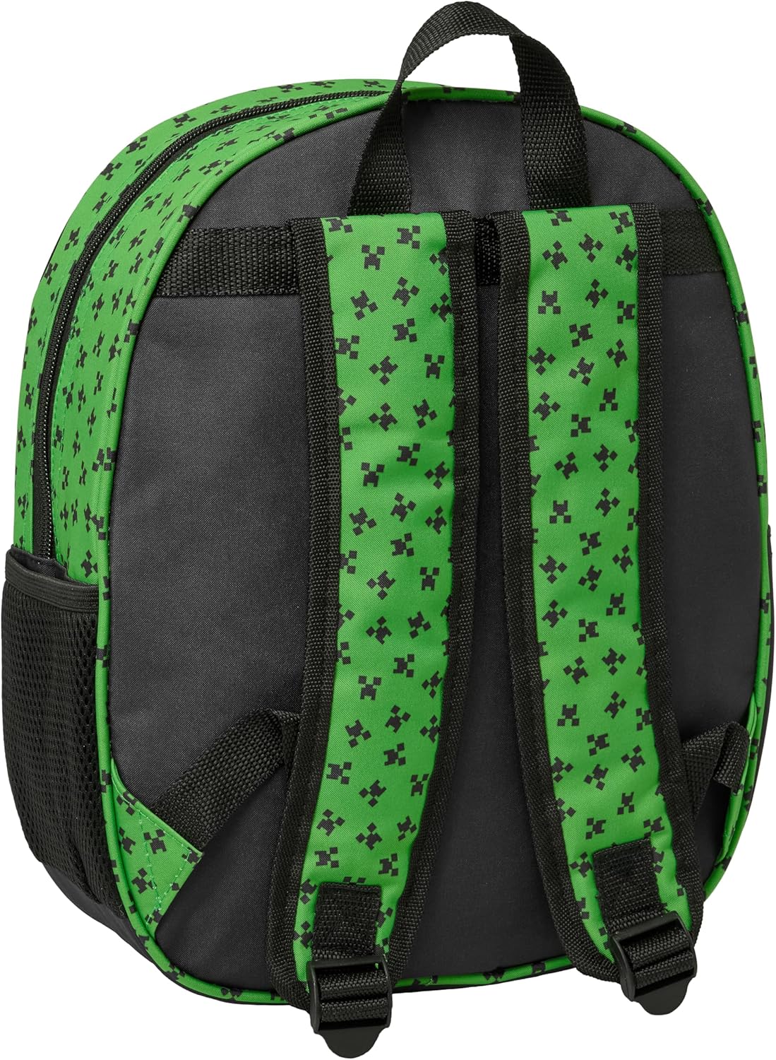 Sac à dos d'école Minecraft 3D multicolore, 27 x 10 x 33 cm – Image 2