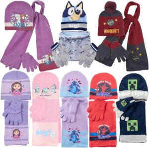 Set d'hiver 3 pièces Minecraft avec Spiderman, Reine des Neiges, Ladybug et 44 Chats pour fille enfant