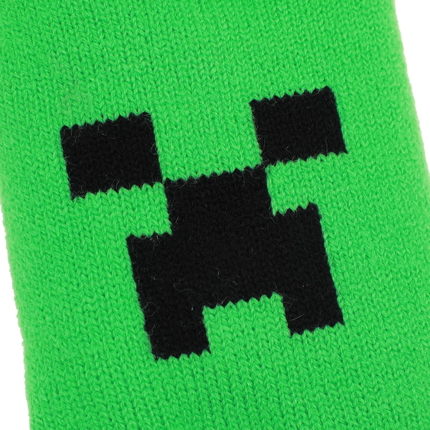 Chaussons chaussettes femme Minecraft Creeper Face vert – Image 6