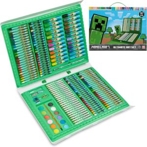 Coffret de coloriage Minecraft enfant avec feutres, peinture et crayons