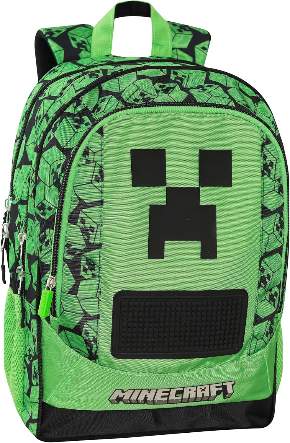 Sac trolley scolaire Minecraft avec poignée réglable et 2 compartiments – Image 4