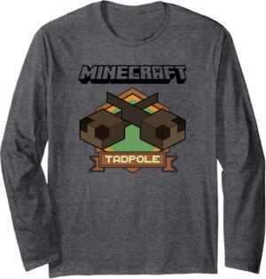 T-shirt manches longues Minecraft Tadpole Badge à logo simple