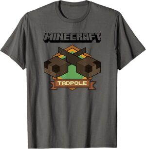 T-shirt Minecraft Tadpole à badge logo simple