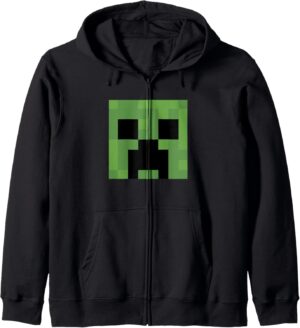 Sweat à capuche Minecraft Creeper Big Face 241 g, coupe classique