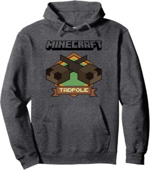 Sweat à capuche Minecraft Tadpole avec badge logo simple