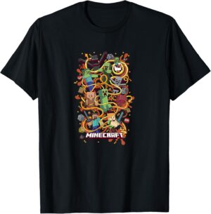 T-shirt Minecraft Group Shot Funtage Arrow, coupe classique