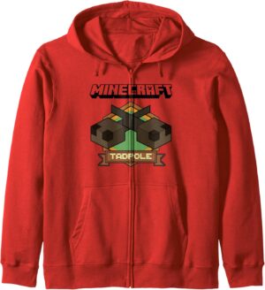 Sweat à capuche Minecraft Badge Tadpole à logo simple