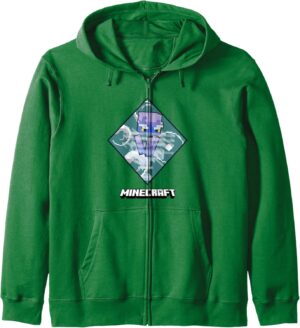 Sweat à capuche Minecraft The Breeze avec logo Big Chest Badge