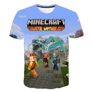 T-shirt Chinese Mythology Minecraft pour enfant et adulte