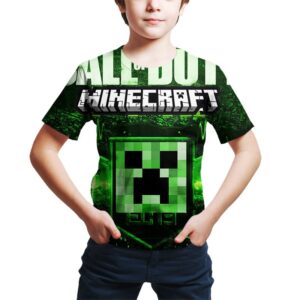 T-shirt Minecraft Bloc Creeper