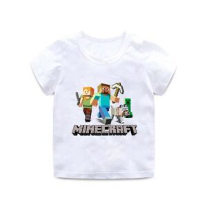 T-shirt Minecraft enfant avec graphisme du jeu