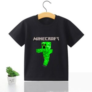 T-shirt enfant Minecraft avec Creeper