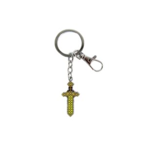Porte-clé Minecraft épée en or