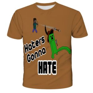 T-shirt Minecraft Haters Gonna Hate enfant et adulte