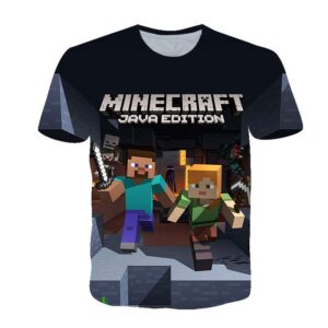 T-shirt Minecraft Java Edition enfant et adulte