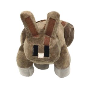 Peluche Lapin Minecraft marron 18 cm