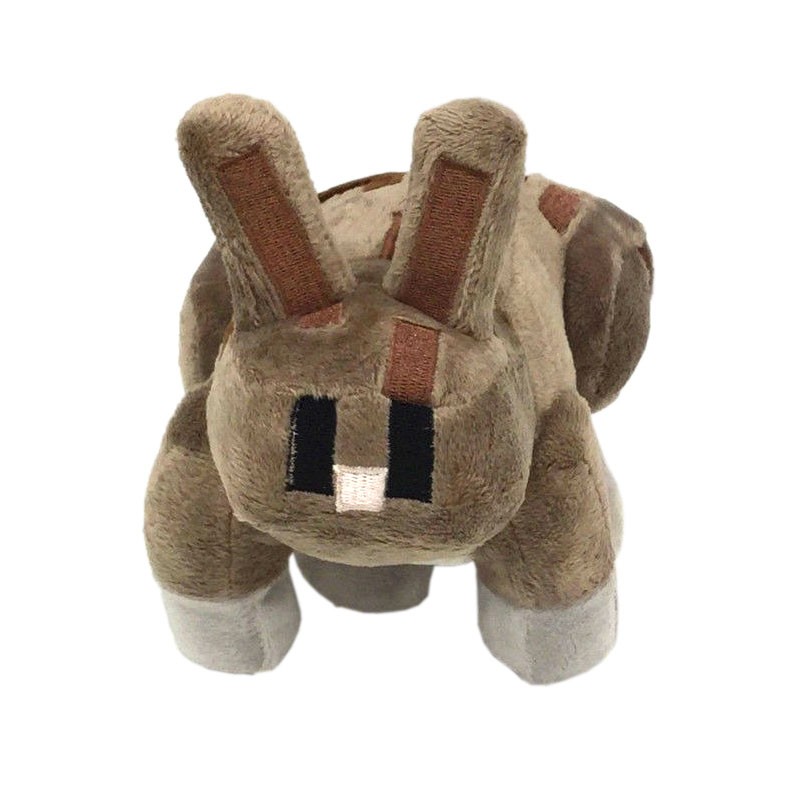 Peluche Lapin Minecraft marron 18 cm