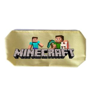 Trousse Minecraft à grand compartiment avec personnages et logo