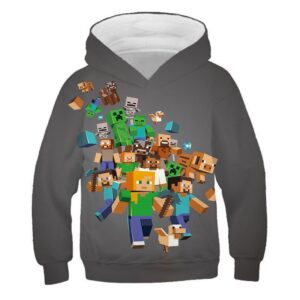 Sweat à capuche Minecraft personnages