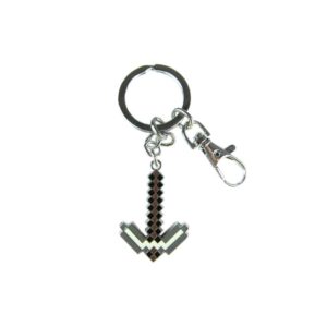 Porte-clé Minecraft pioche à accrocher